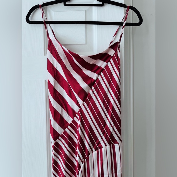 Anthropologie Sleeveless Asymmetrical Tie-Back Maxi Dress, Size M - Picture 6 of 10